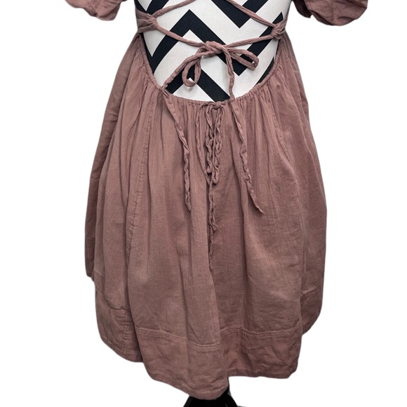 Free People Boho Gauze 100% Cotton Sz XS Coquette Free-est Marina Mini Dress - Picture 9 of 15
